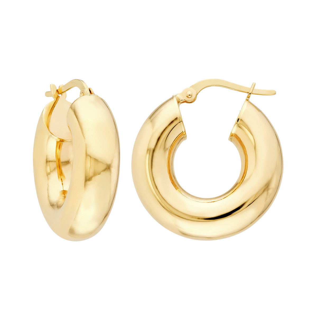 Roset Gold Label Chubby "Jude" 14k Yellow Gold Hoops