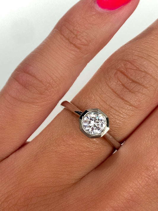 Roset 18K Gold & Platinum Engagement Ring
