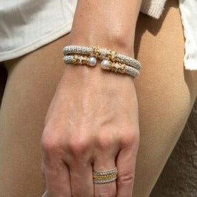 Vahan 14K Gold & Sterling Silver Bracelet with Diamonds 20892D