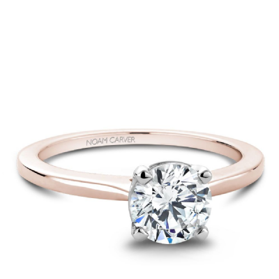 Noam Carver 14K Rose Gold Engagement Ring B018-01RM