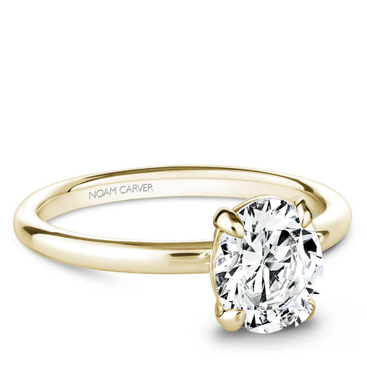 ROSET - Shiloh Oval Moissanite Engagement Ring -14K Yellow Gold
