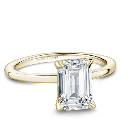 ROSET - Micah 2.08ct Emerald Cut Lab Grown Diamond Engagement Ring