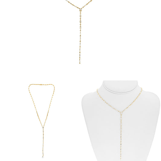 ROSET Opulence 14k Yellow Gold Lariat Necklace