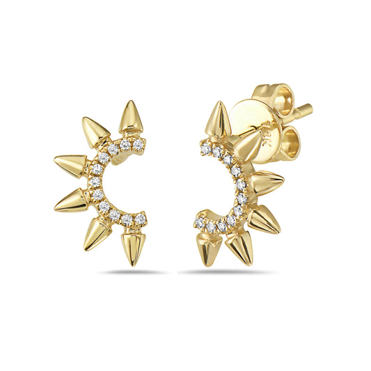 Bassali - Portia 14K Gold Diamond Earrings ER13488D