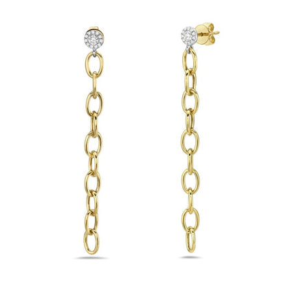 Bassali - Sona 14K Yellow Gold Chain Earrings