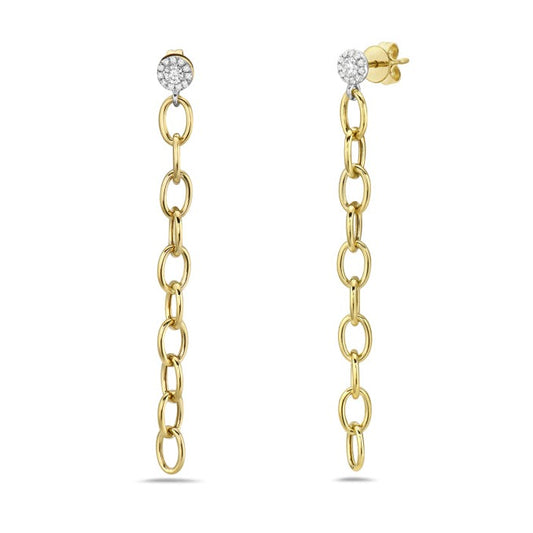 Bassali - Sona 14K Yellow Gold Chain Earrings