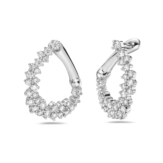 Bassali - Kya 14K White Gold Diamond Earrings