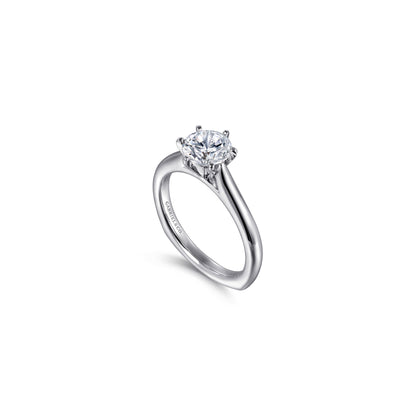 Gabriel "Allie" 14K Round Diamond Engagement Ring