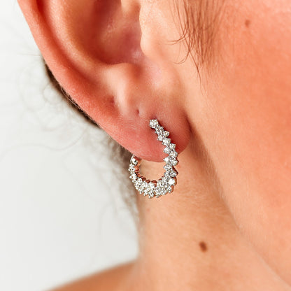 Bassali - Kya 14K White Gold Diamond Earrings