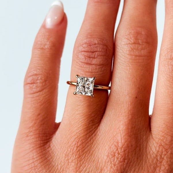 ROSET - Micah 2.11ct Princess Cut Lab Grown Diamond Engagement Ring
