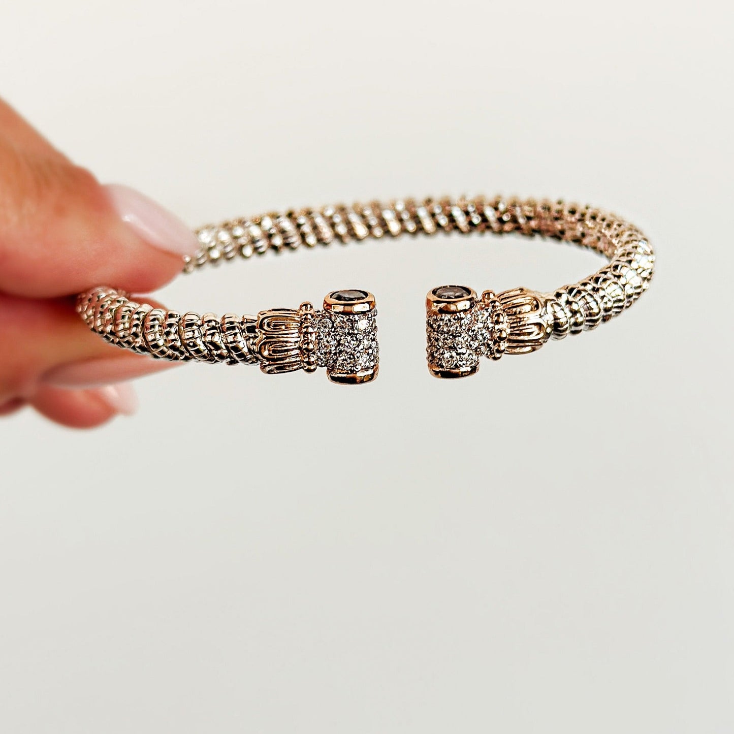Vahan 14K Gold & Sterling Silver Bracelet with Diamonds 23678DIO04
