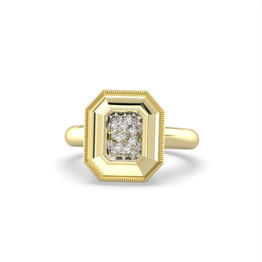 CLARTÉ  - Gatsby Emerald Cut Shaker Ring