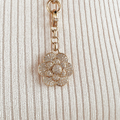 ASPERY & GULDAG   - 14K Yellow Gold Diamond Flower Charm