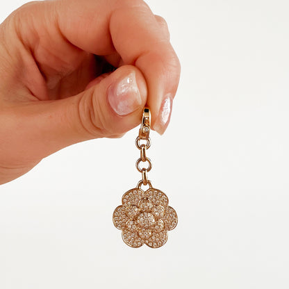 ASPERY & GULDAG   - 14K Yellow Gold Diamond Flower Charm