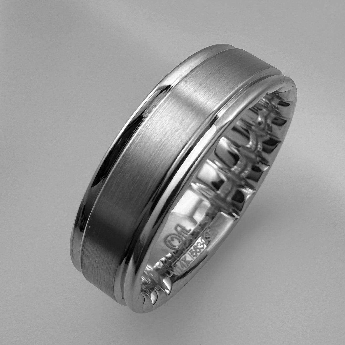 MFit 14K White Gold with Black Rhodium Band MF-002W65