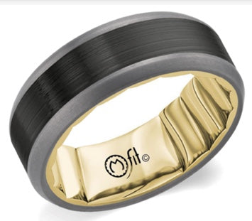 MFit 14K Gold,with Black & Grey Tantalum Band MF-029BTY75