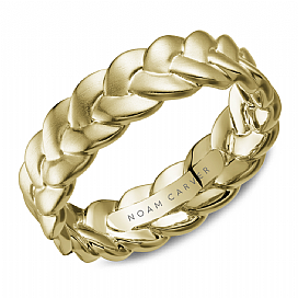 Braided Wedding Band Ring - 14K Gold