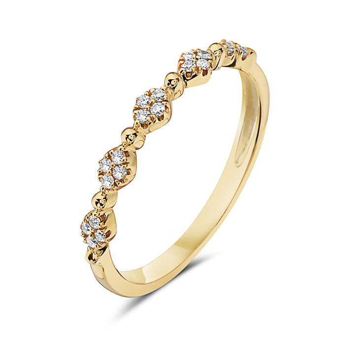 Bassali - "Charlie" Diamond Band  14K Gold