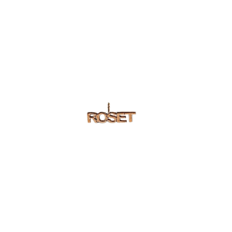 Roset Gold Label Signature Earring - 14K Gold