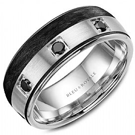 Mens black wedding bands on sale canada