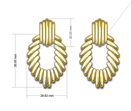 Roset DRIP "Ann" Earrings