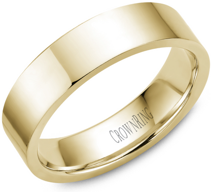 Crown Ring 10K Gold Traditional Wedding Band - TFH