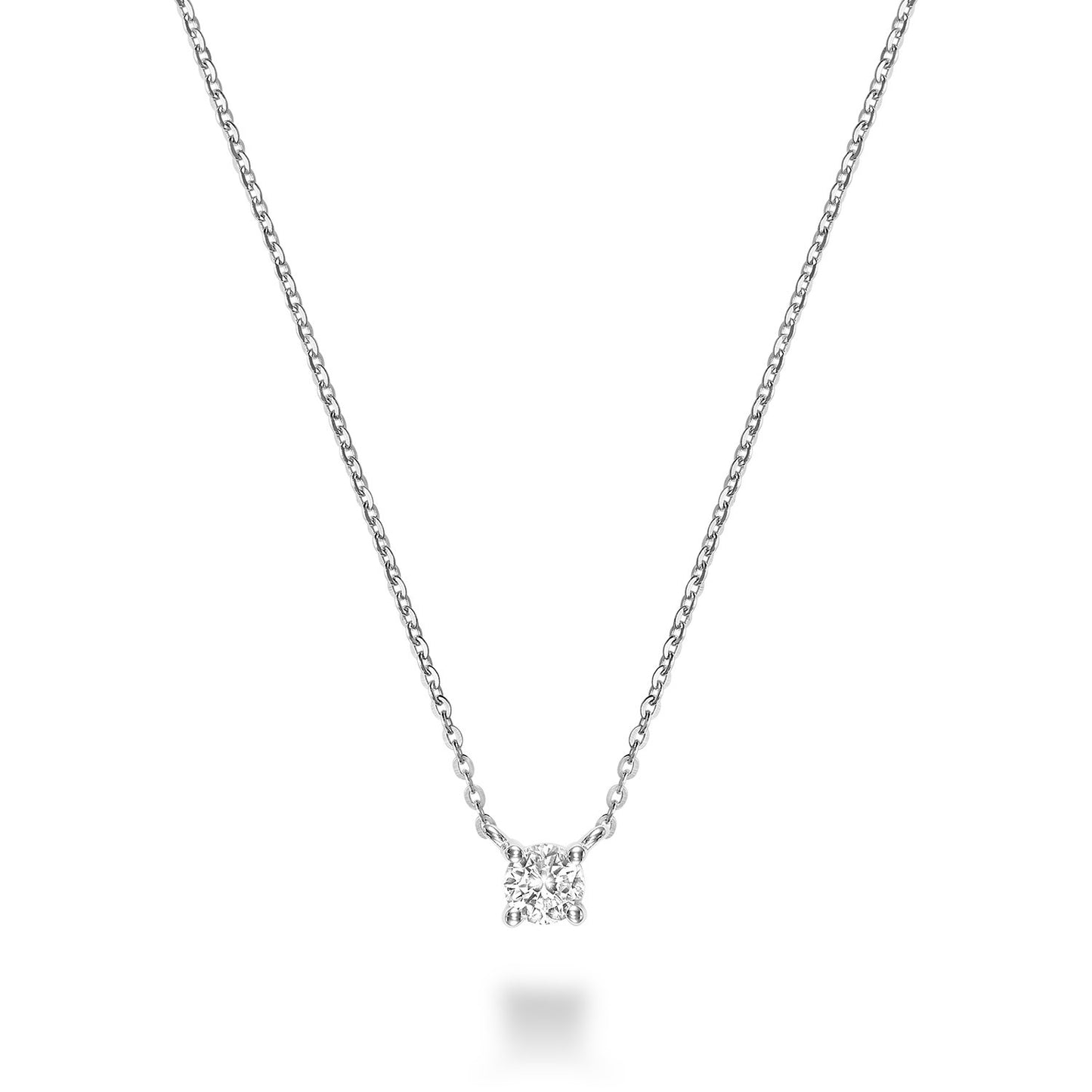 RnB 10K Solitaire Diamond Necklace