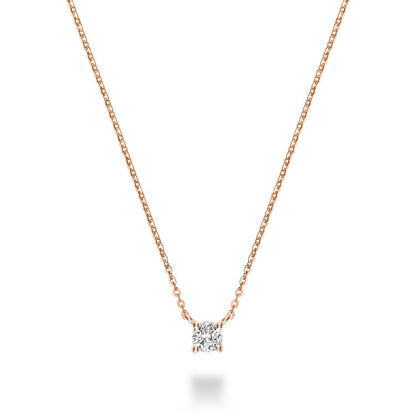 RnB 10K Solitaire Diamond Necklace