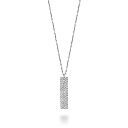 Diamond Dog Tag Necklace