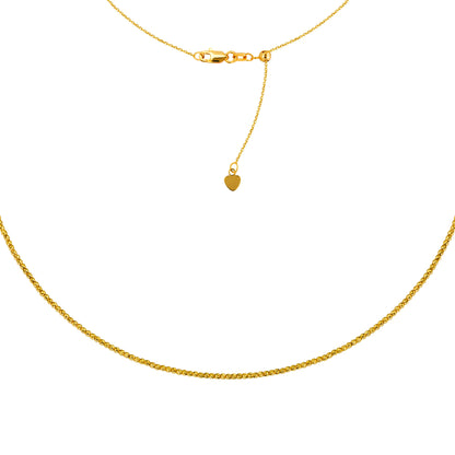 Roset Gold Label Audrey 2mm DC Bead Adjustable Choker Necklace