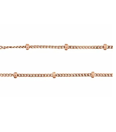 FUSE  DROPS - 14K Rose Gold Beaded Chain