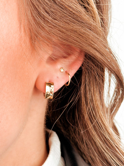 Roset Gold Label Bijou Huggie Earrings