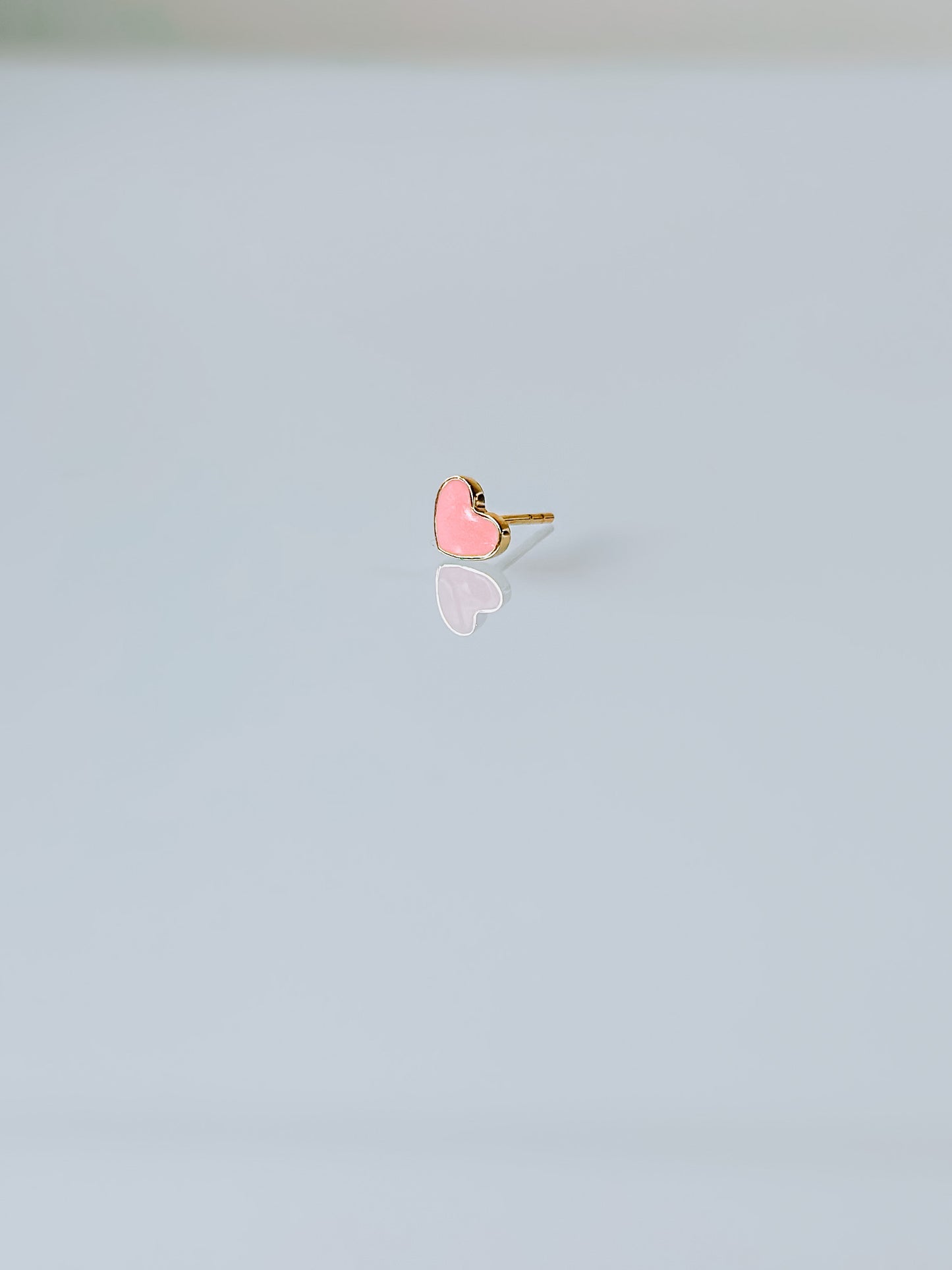 FUSE by Roset - 10K Gold Pink Hearts Studs "XO, ROSET"