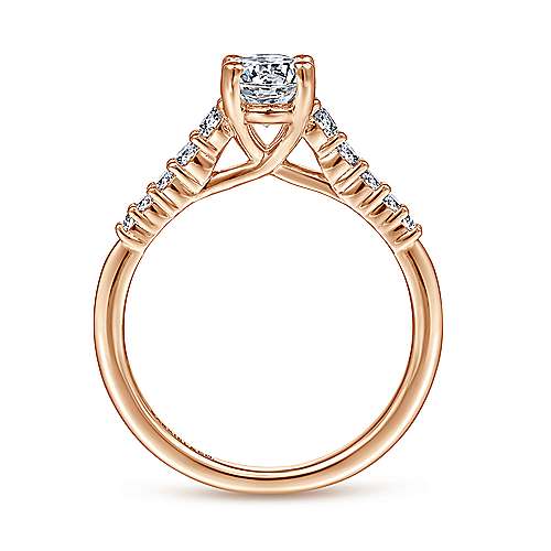 Reeds rose clearance gold engagement ring