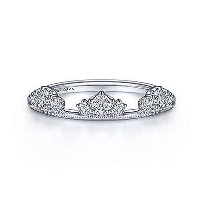 Lilibet Gabriel 14K White Gold Diamond Cluster Crown Ring