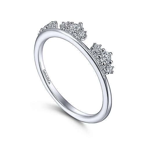 Lilibet Gabriel 14K White Gold Diamond Cluster Crown Ring