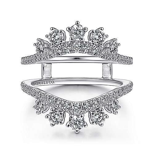 Gabriel & Co. - 14K White Gold Diamond Ring Enhancer