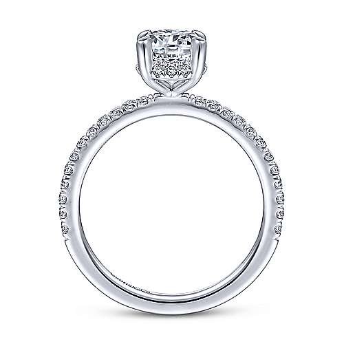 Gabriel "Hart" 14K Oval Diamond Engagement Ring