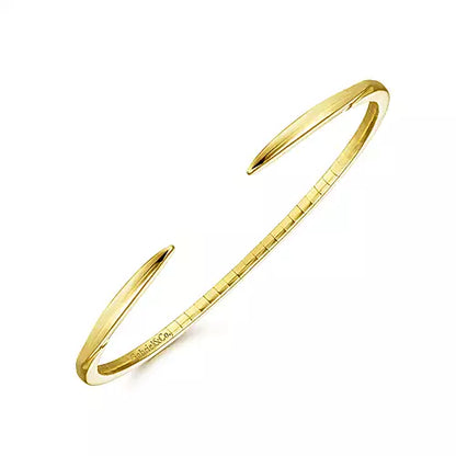 14k Yellow Gold Split Cuff Bracelet