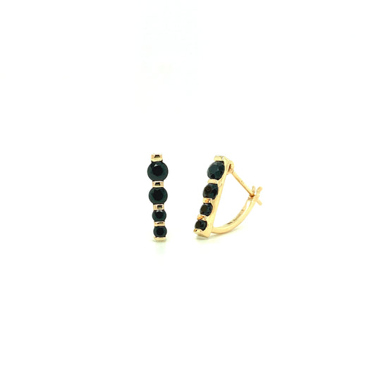 FUSE by Roset - 10K Gold Multitiered Hoops
