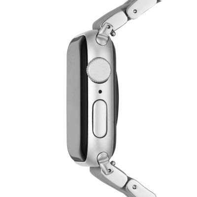 MICHELE - Slate and Stainless Silicone-Wrapped Bracelet Band for Apple Watch®