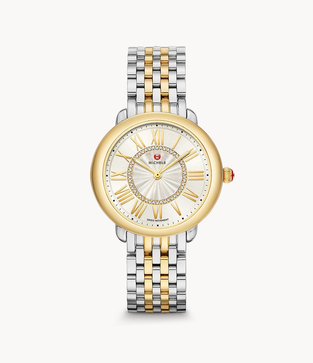 MICHELE - Serein Mid Stainless Diamond Dial Watch