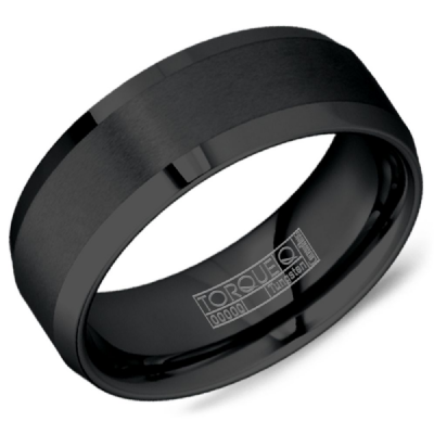 Crown Ring Tungsten Carbide -  Men's Wedding Band TU-0008