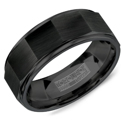 Crown Ring Tungsten Carbide -  Men's Wedding Band TU-0029