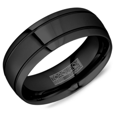 Crown Ring Tungsten Carbide -  Men's Wedding Band TU-0194