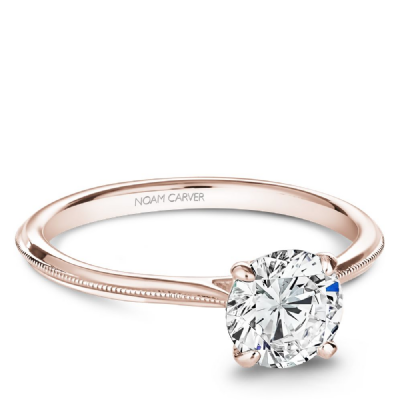Noam Carver 14K Rose Gold Engagement Ring B247-01RM