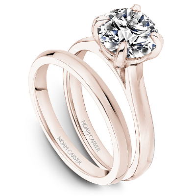 Noam Carver 14K Rose Gold Engagement Ring B353-01RM