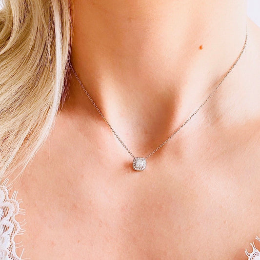 Forevermark Diamond Halo Necklace