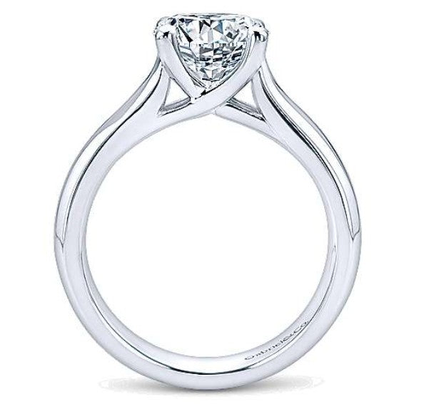 Gabriel Round Diamond Engagement Ring 9428w4
