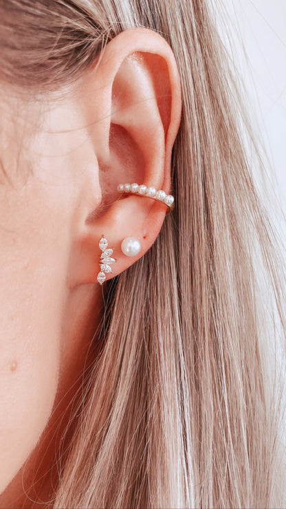 EF Collection - 14K Diamond Marquise Fan Earrings